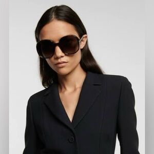 NWOT Dior Brown Oversized Sunglasses